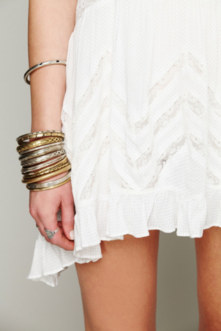 Voile and Lace Trapeze Slip