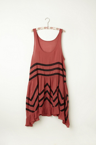 Voile and Lace Trapeze Slip