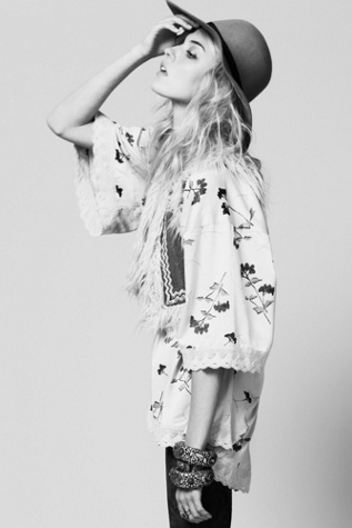 Printed Kimono