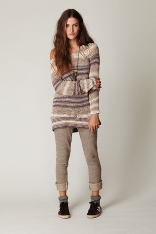 Stripe Tape Yarn Pullover