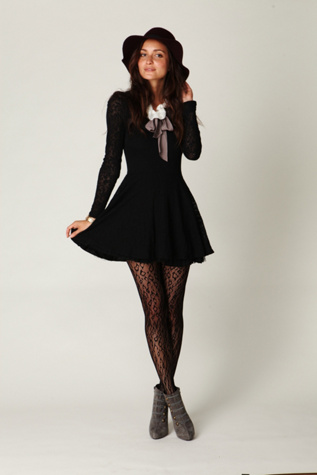 Floral Lace Fit and Flare Dress