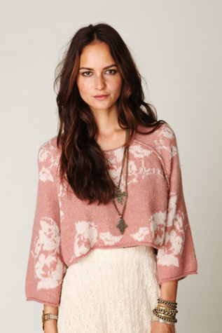 Floral Woven Pullover