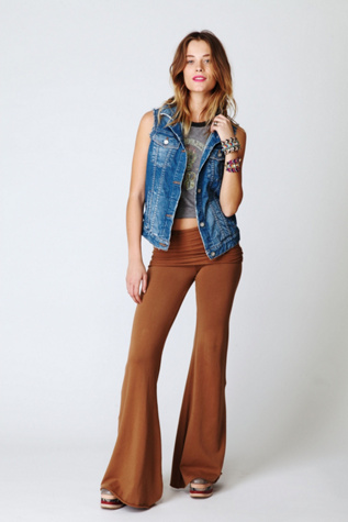 Fleece Flare Foldover Pant