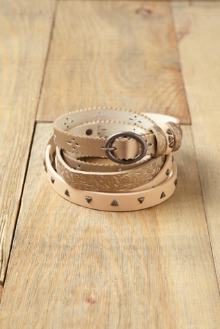 Patchwork Double Wrap Belt