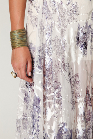 Native Floral Silk Slip