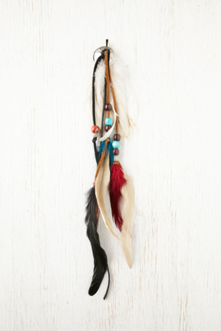 Fringe and Feather Hair Clip