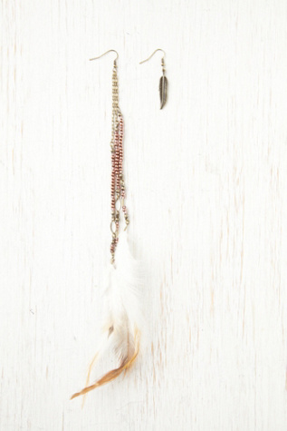 Feather Beaded Shoulder Duster