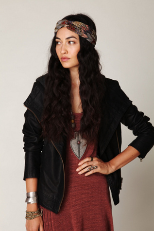 Hooded Vegan Leather Jacket