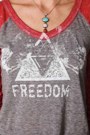 Freedom Baseball Tee