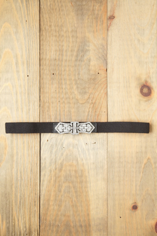 Rhinestone Crest Belt