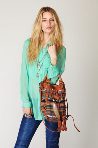 Jacquard Bucket Bag