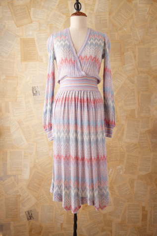 Vintage Long Sleeve Knit Dress