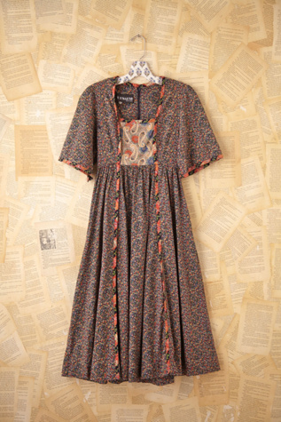 Vintage Printed Dress