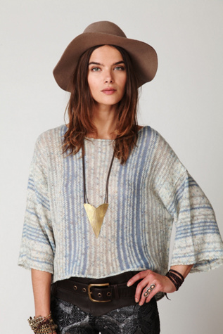 Stripe Cashmere Pullover