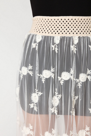 Provincial Embroidered Maxi Skirt