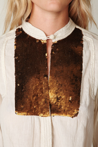 FP New Romantics Sequin Button Down