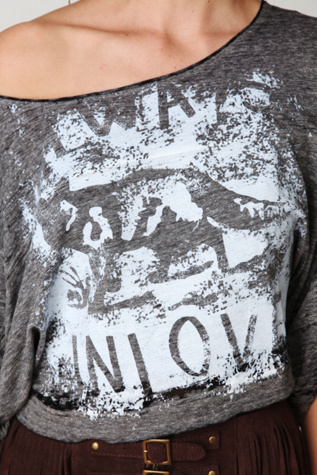 We The Free Fox Graphic Washed Tee