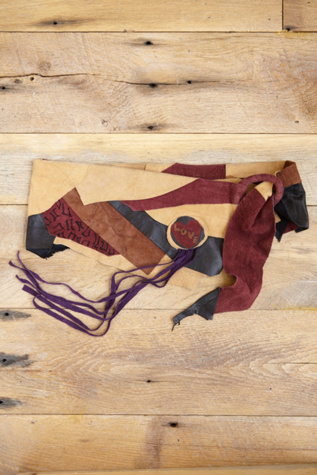 Vintage Leather Patchwork Belt