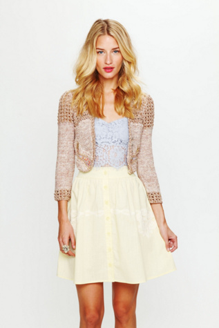 Battenburg Poplin Skirt