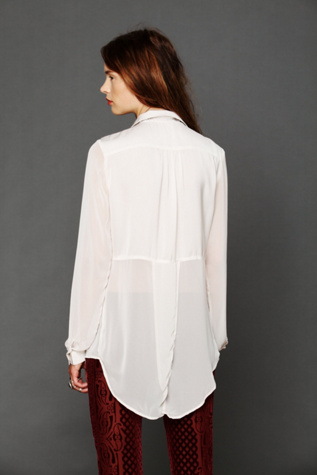 Sheer Buttondown Tunic