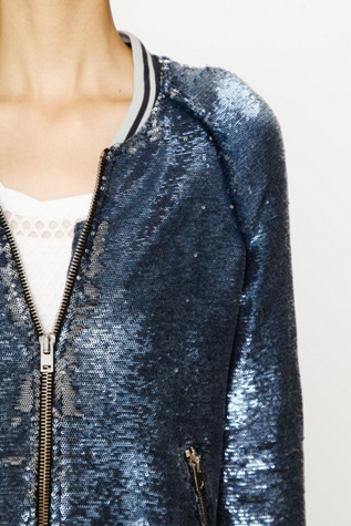 Sequin Baseball Jacket