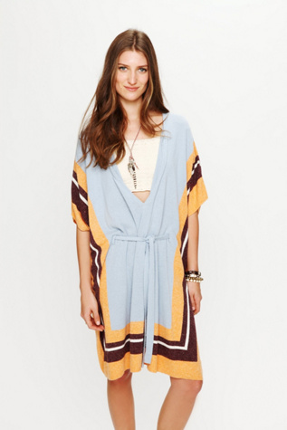 Silk Terry Poncho Dress