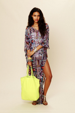 Long Chiffon Poncho Dress