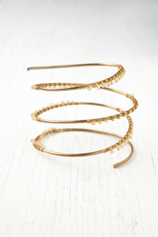 Gilded Coil Cuff