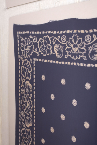 Vintage Blue Colorfast Bandanas