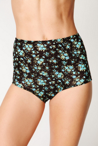Floral High Waist Briefs