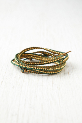 Aryn Contrast Stitch Wrap  Bracelet