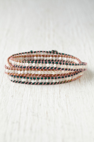 Harper Contrast Stitch Wrap Bracelet