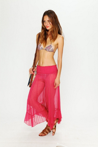 Embroidered Chiffon Gaucho