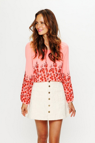 Molly Jacquard High Waist Circle Skirt