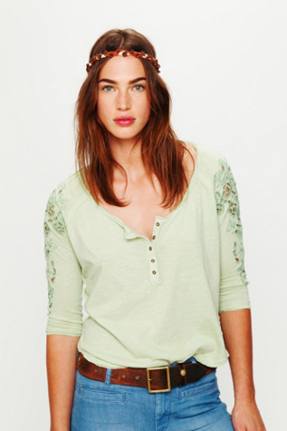 Candy Baseball Long Sleeve Henley
