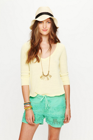 Crochet Border Shorts