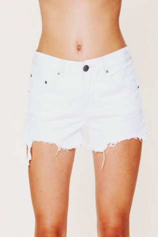 Colored Denim Cutoff Shorts