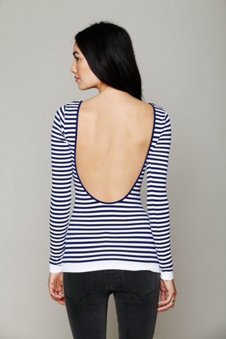 Navy Stripe / White
