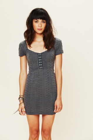 Stretch Eyelet Bodycon