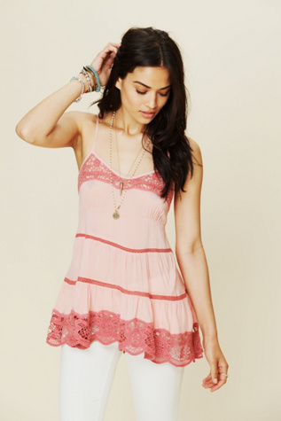 Viscose Voile Tiered Babydoll Cami