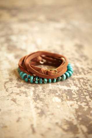 brown / turquoise