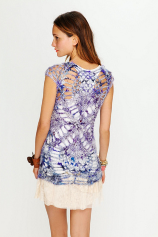 Open Stitch Silk Tunic