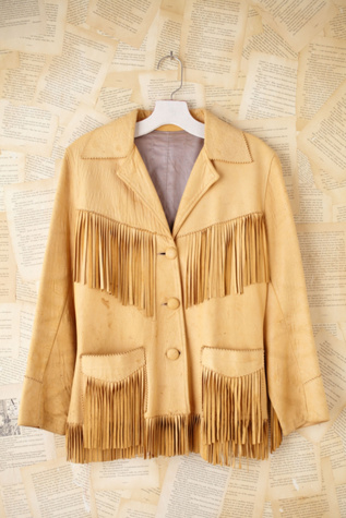 Vintage Fringe Leather Jacket