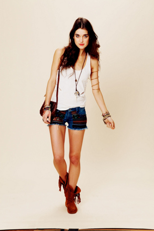 Guipil Rodeo Cutoff Shorts