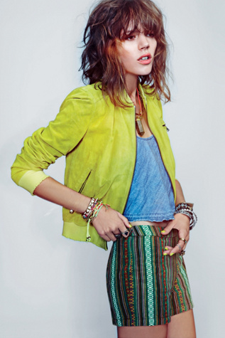 Perforated Suede Jacket