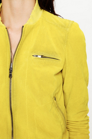 Perforated Suede Jacket