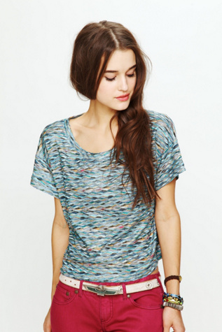 Rainbow Wave Boxy Top