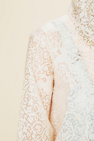 Printed Lace Raincoat