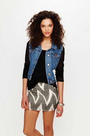 Zig Zag Mini Skirt