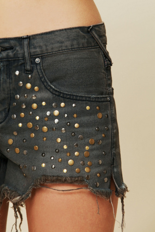 Golden Hippie Studded Cutoff Shorts